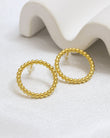 Livy Gold Circle Earrings